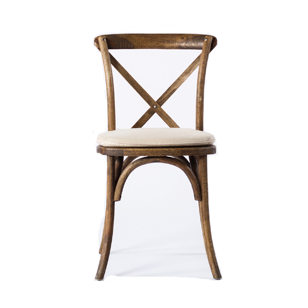 wooden cross back chairs