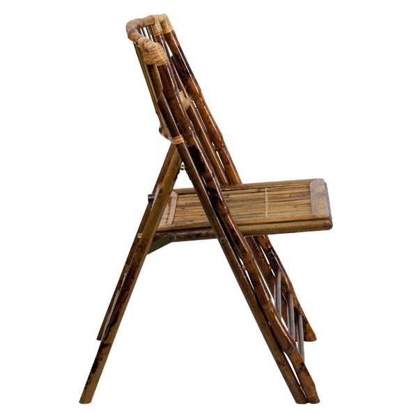 Wooden bamboo folding chair