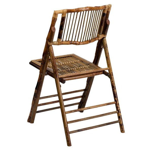 Wooden bamboo folding chair