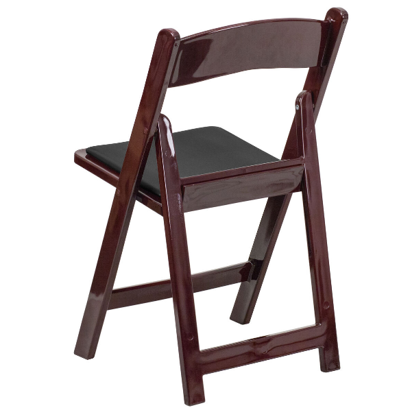 Mahogany  resin folding chair