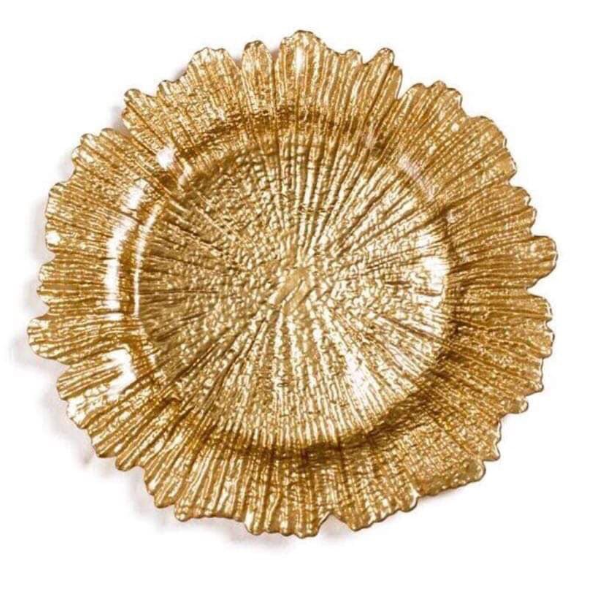 Gold  Plastic Charger Plate 