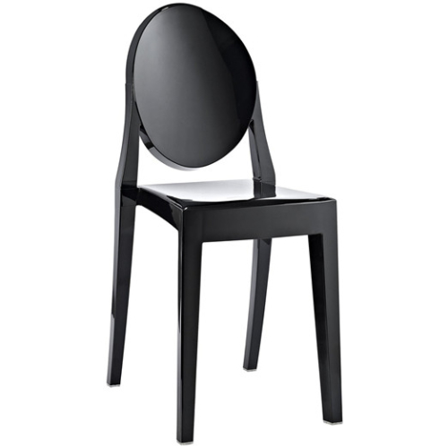 Black Resin Ghost Chair