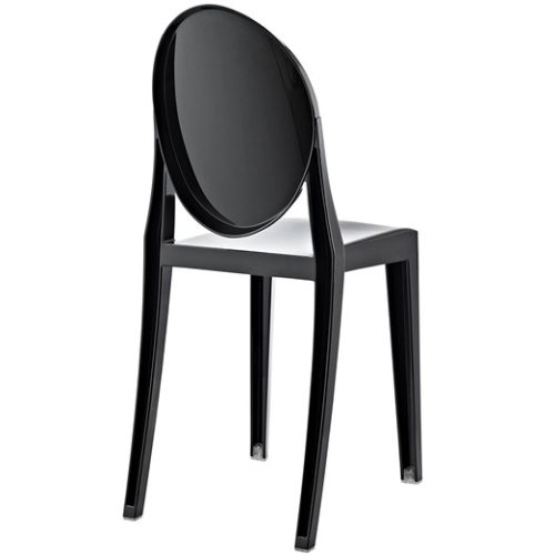 Black Resin Ghost Chair