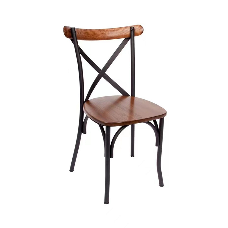 Steel Cross Back Chair